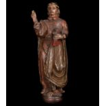 Wooden carving of Saint John the Evangelist, 17th century