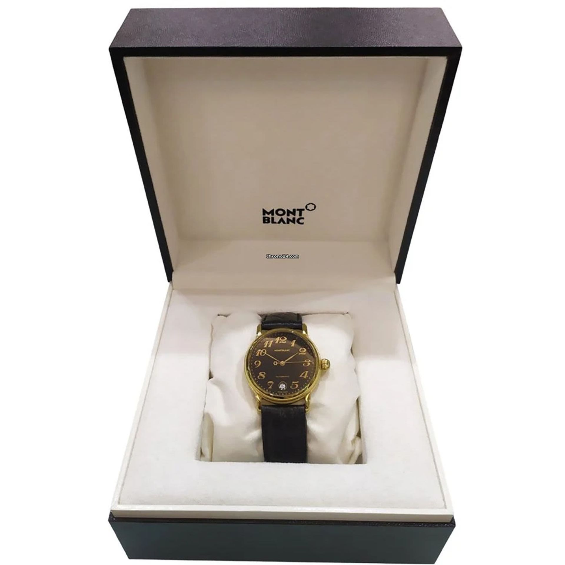 Montblanc Meisterstuck 36mm black dial wristwatch - Bild 2 aus 8
