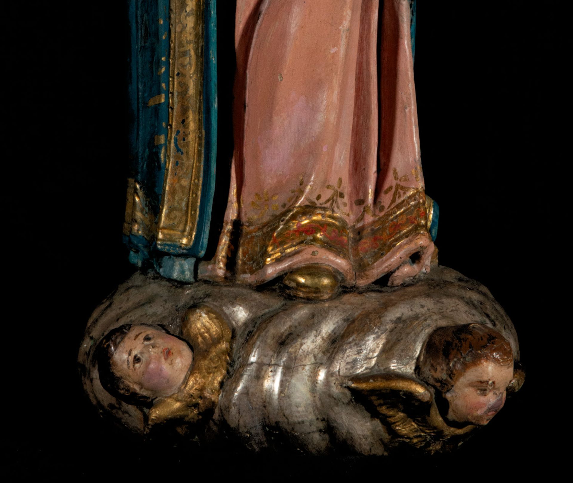 Great Virgin of Pilar with Child in arms from the 17th century (Castilla or Andalusia) - Bild 10 aus 10