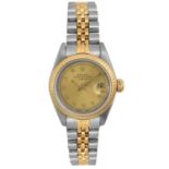 Vintage Rolex Lady Date wristwatch in steel and gold