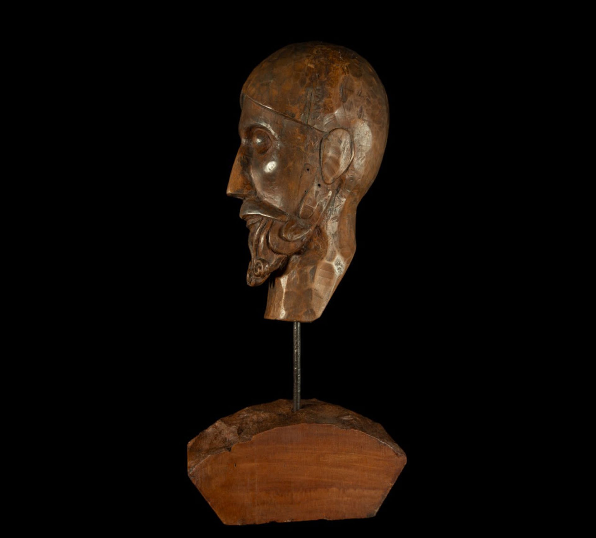 Head of Christ, Goa, Portuguese colonial work from South India, 18th century - Bild 2 aus 3