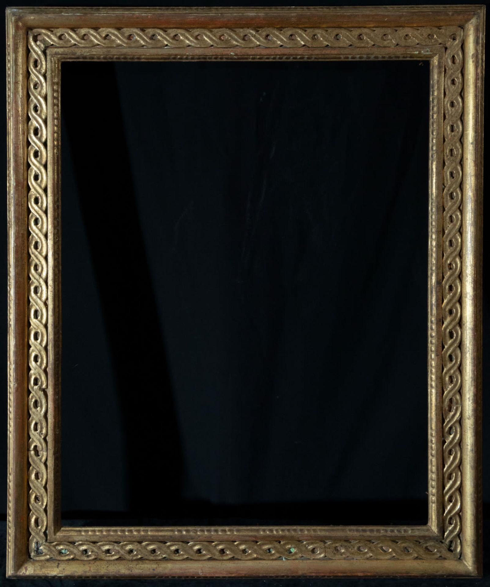 Italian Neoclassical frame in wood gilded with fine gold, 19th century