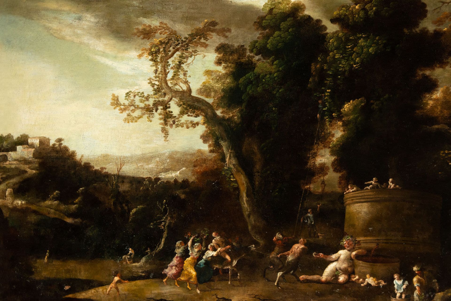 The Triumph of Bacchus, in the manner of David Teniers the Younger (Antwerp, 1610-1690), 17th centur - Bild 2 aus 7