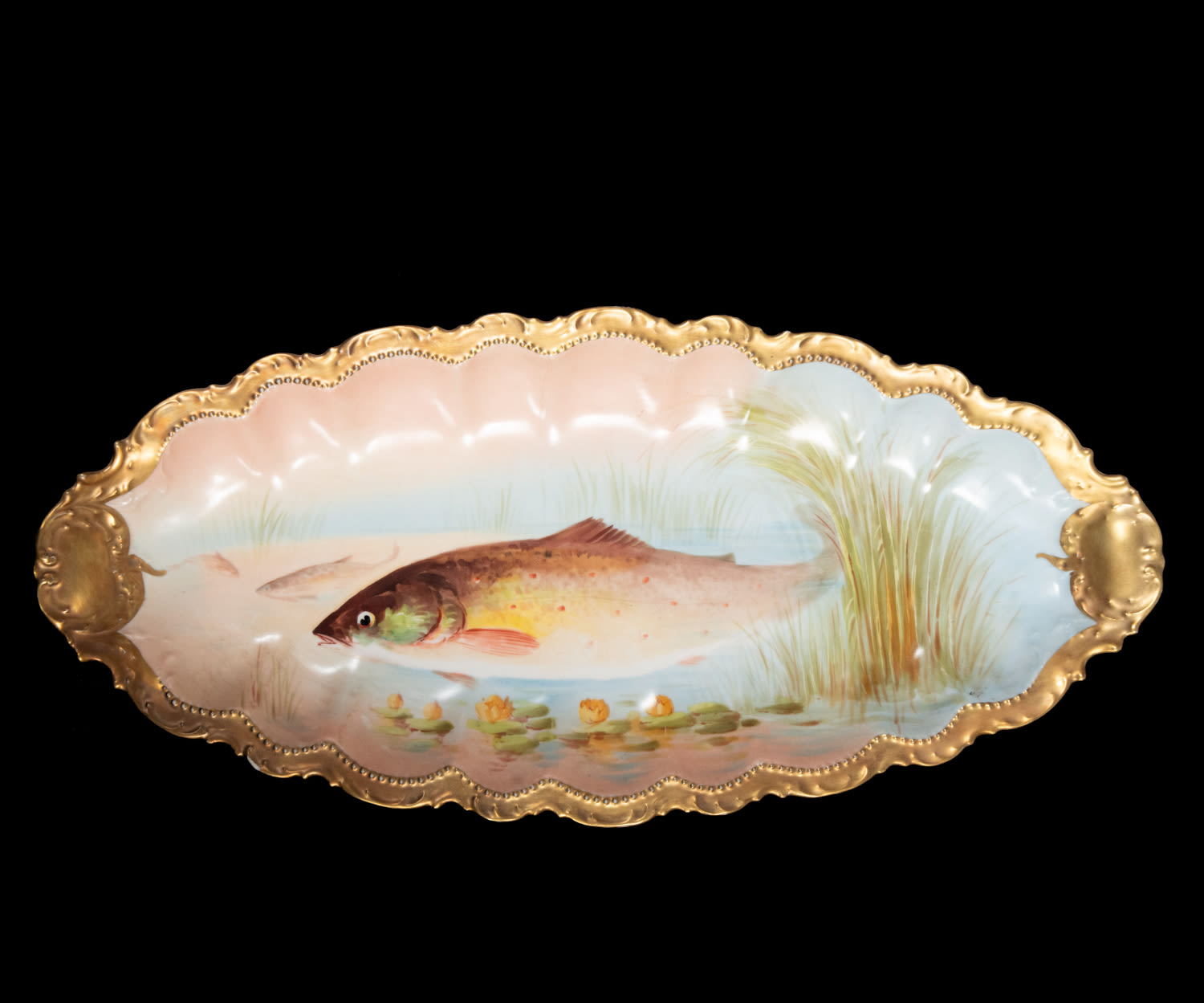 19th Century Limoges Porcelain Fish Dinnerware Set by the Count of Artois, 19th Century - Image 2 of 12