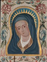 Beautiful Mexican Colonial Icon of "Dolora", New Spanish colonial, 18th century