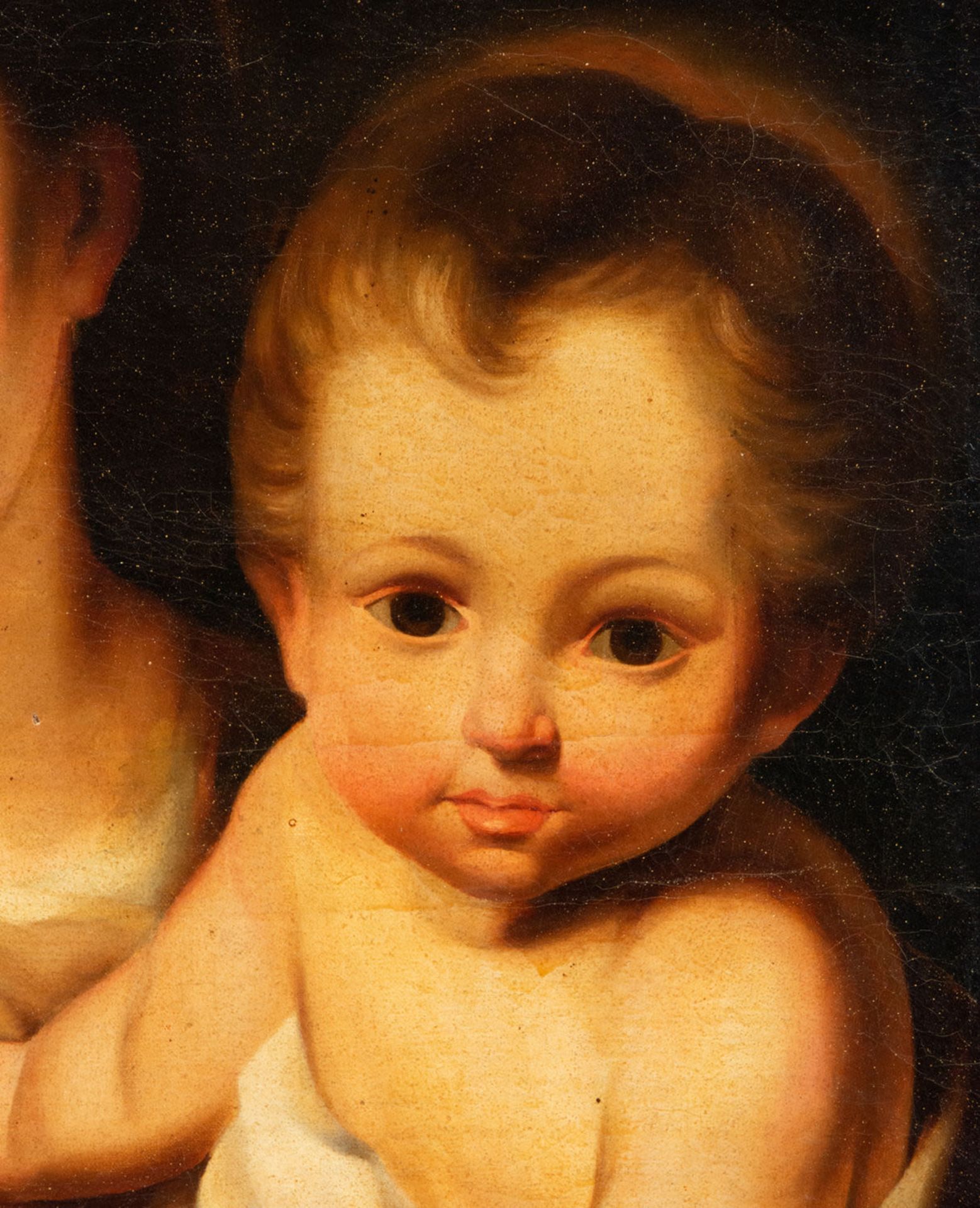 Virgin with Child, follower of Bartolomé Esteban Murillo, Sevillian school of the 18th century - Bild 3 aus 5