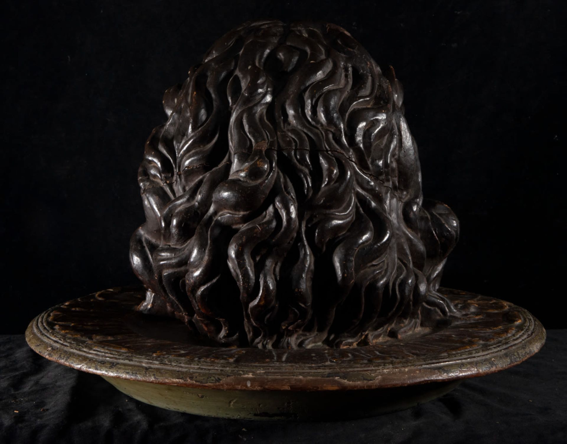 Exceptional Life-Size Head of Saint John the Baptist, attributed to Juan Martínez Montañés (Alcalá l - Bild 6 aus 9