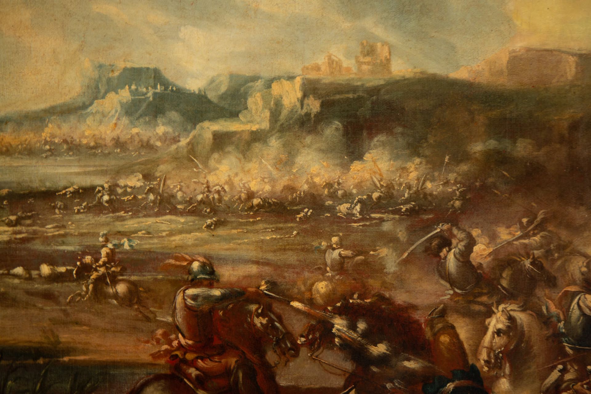 Pair of Scenes from the Battle of Vienna, Italian school of the XVII - XVIII centuries - Image 8 of 13