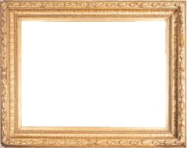 Large French Gilt Frame in Wood and Gilt Stucco, 19th century
