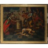 Roman Baroque School, 17th century, Italy, The Flagellation of Christ