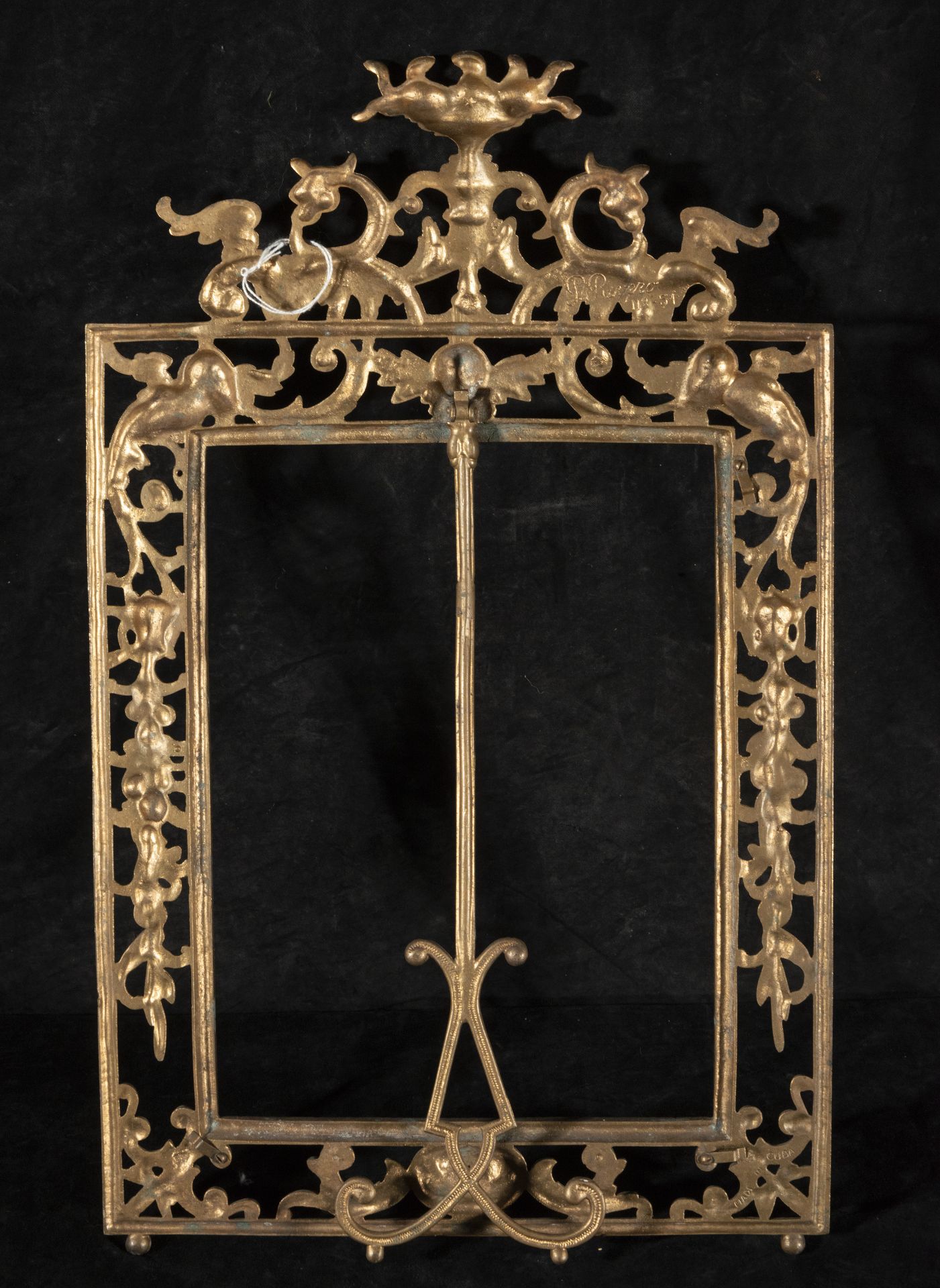 Pair of gilt bronze frames, 19th century - Image 2 of 3