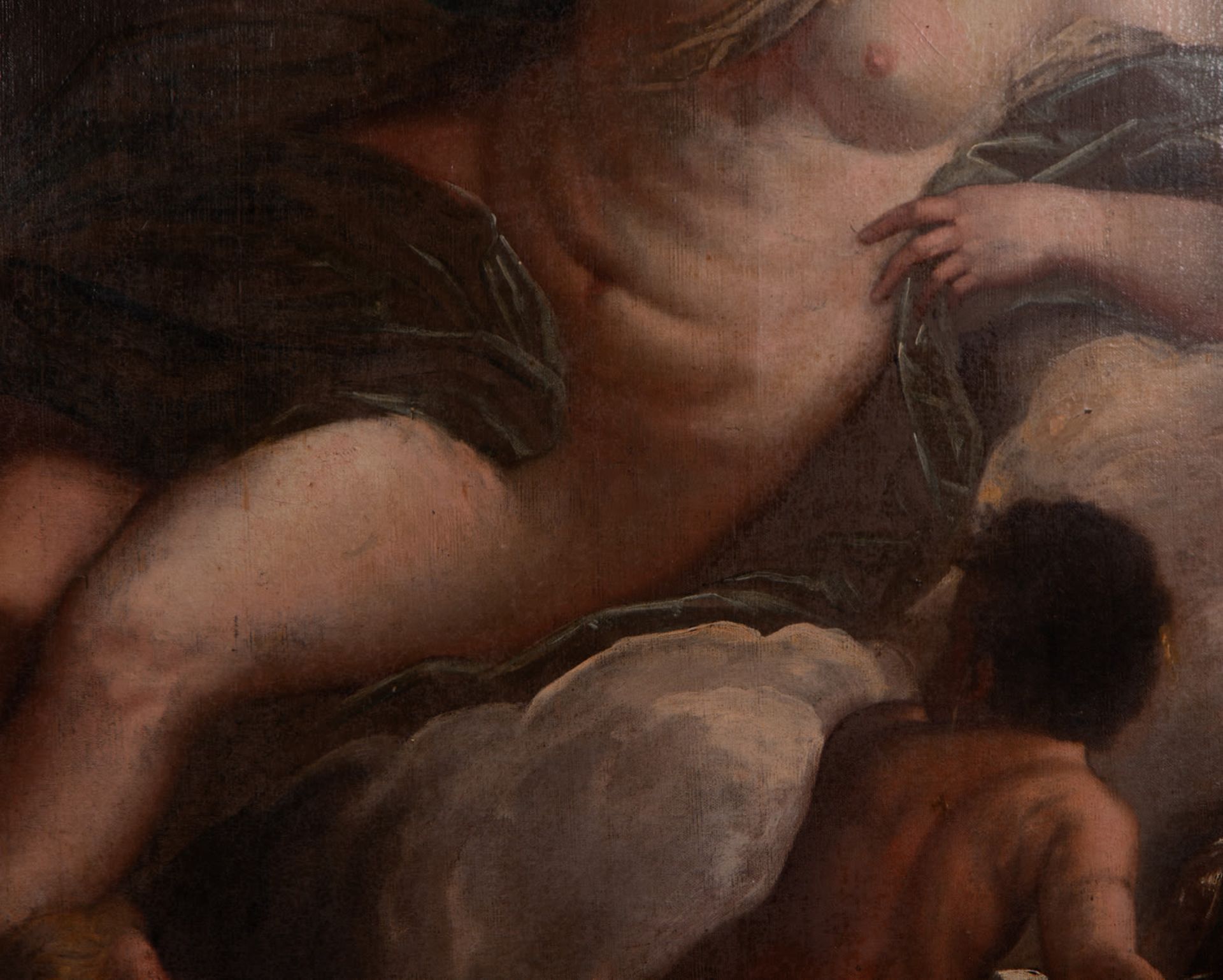 Venus surrounded by Angels, Italian school of the 17th century - Image 7 of 10