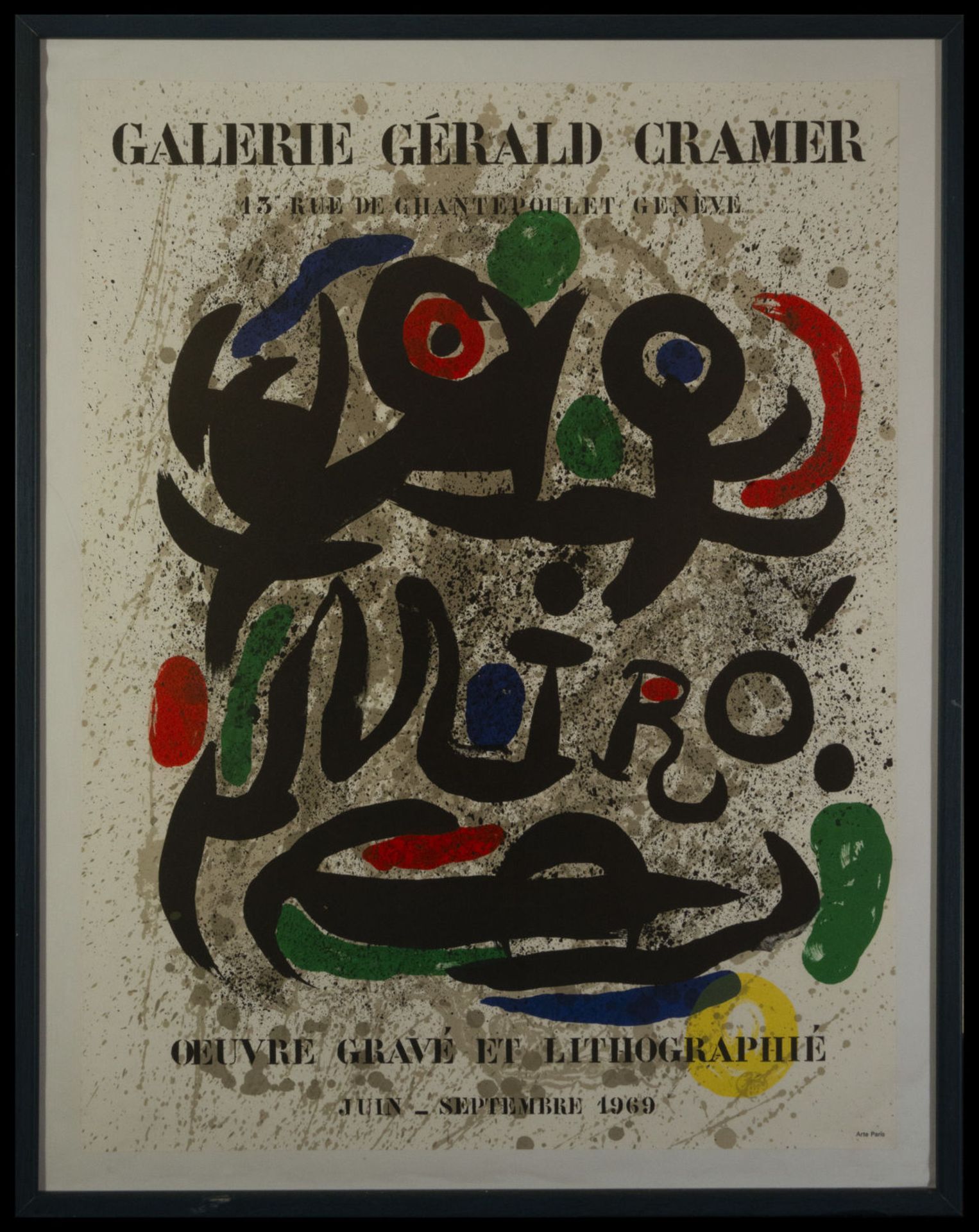 Poster, Joan Miró, Ibiza, Carl Van der Voort Gallery, 1972