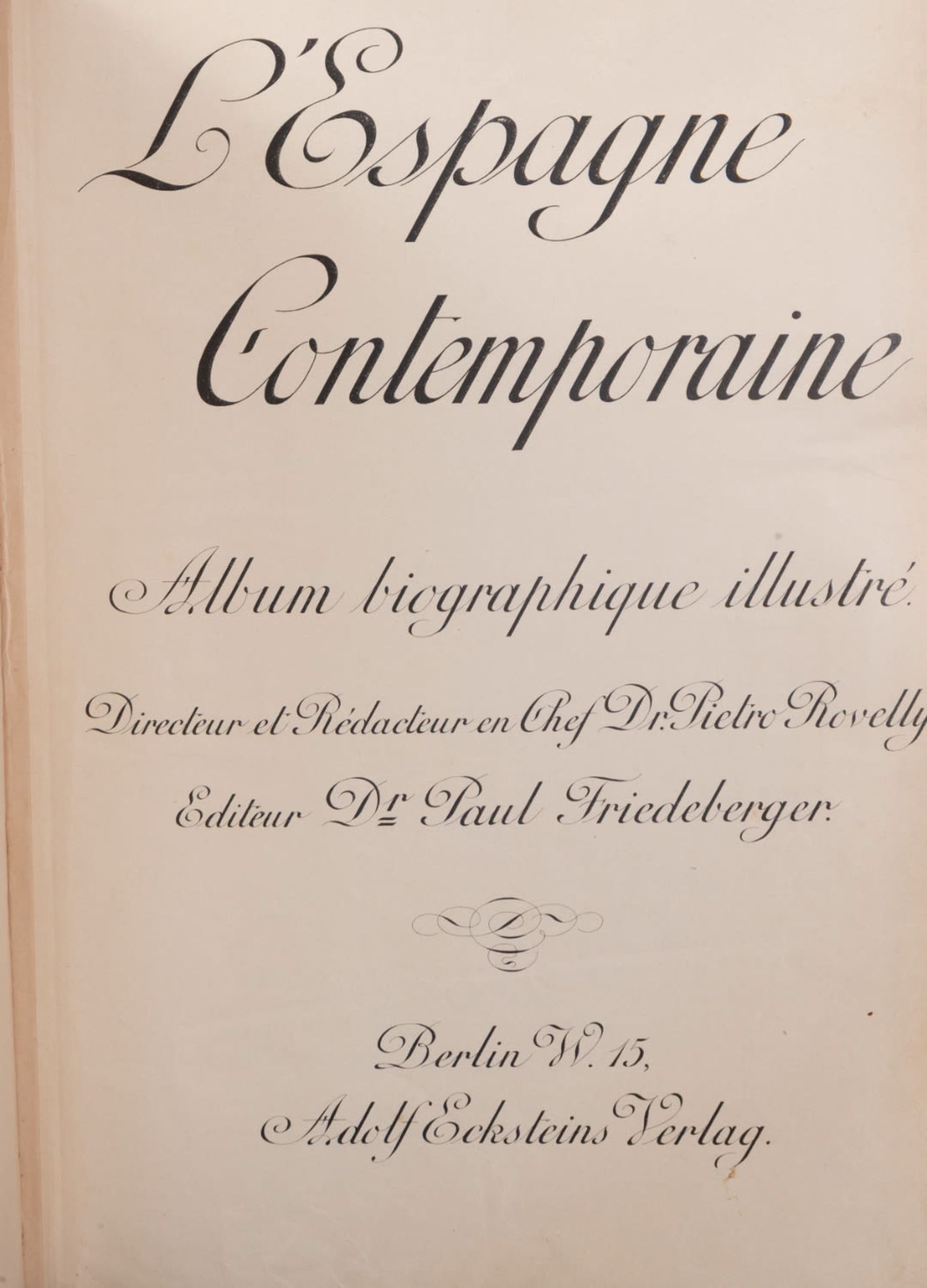 Book "l'Espagne Contemporaine", 19th century - Image 2 of 8