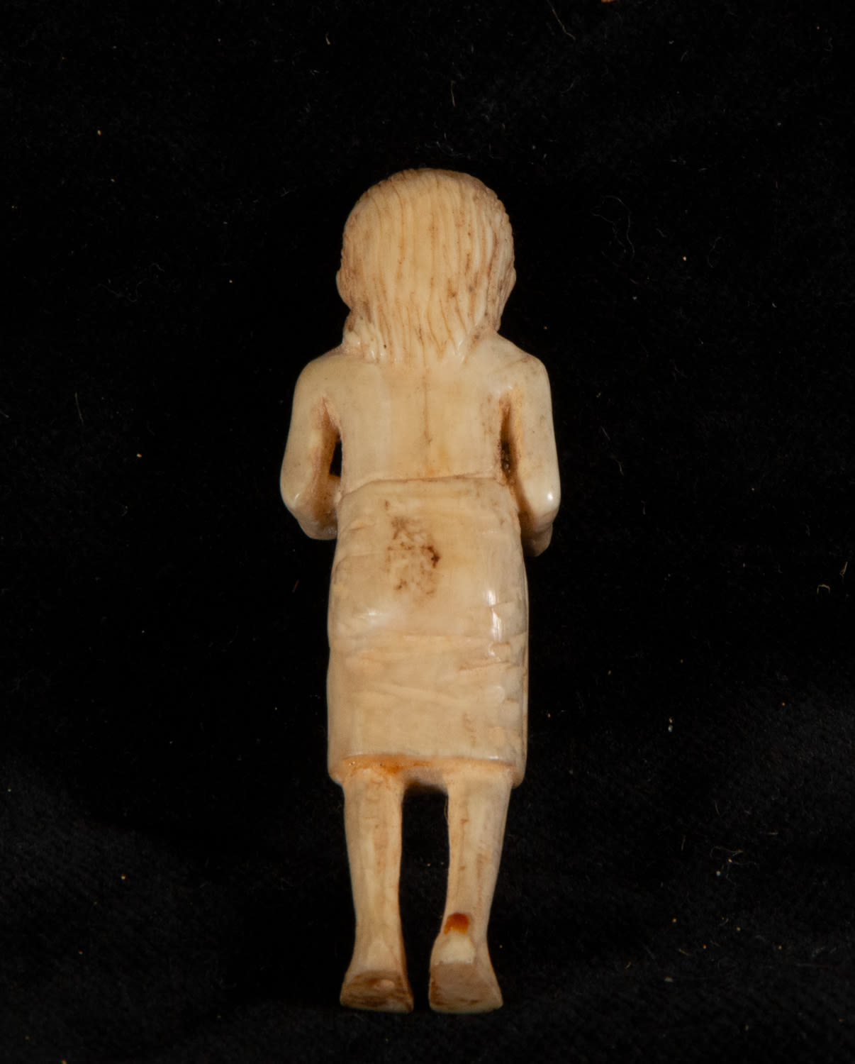 Small donor couple in Indo-Portuguese bone from the 17th century - Image 5 of 5