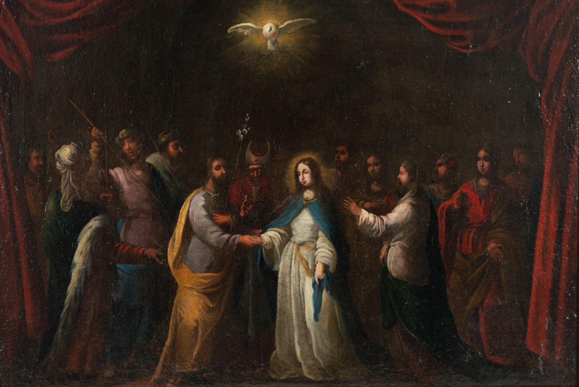 The Marriage of Mary, Italian school of the XVI XVII century - Image 2 of 6