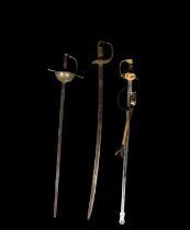 Lot of Two Sabers and a cazuela sword, one of them from the Royal Horse Guard and 19th century