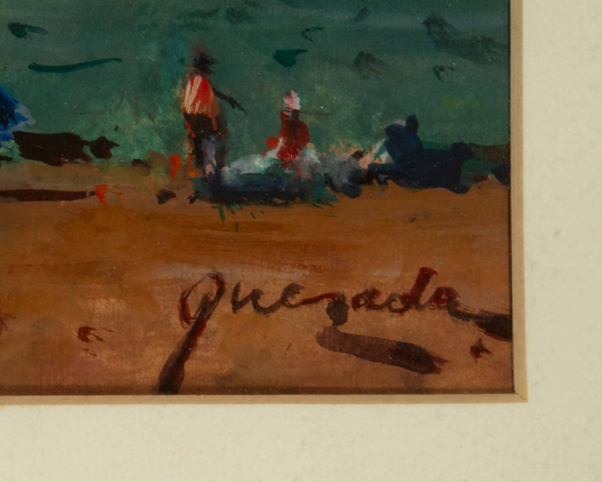Julio Quesada (Madrid; 1918- 2009), View of the Beach, Spanish school of the 20th century - Bild 4 aus 5