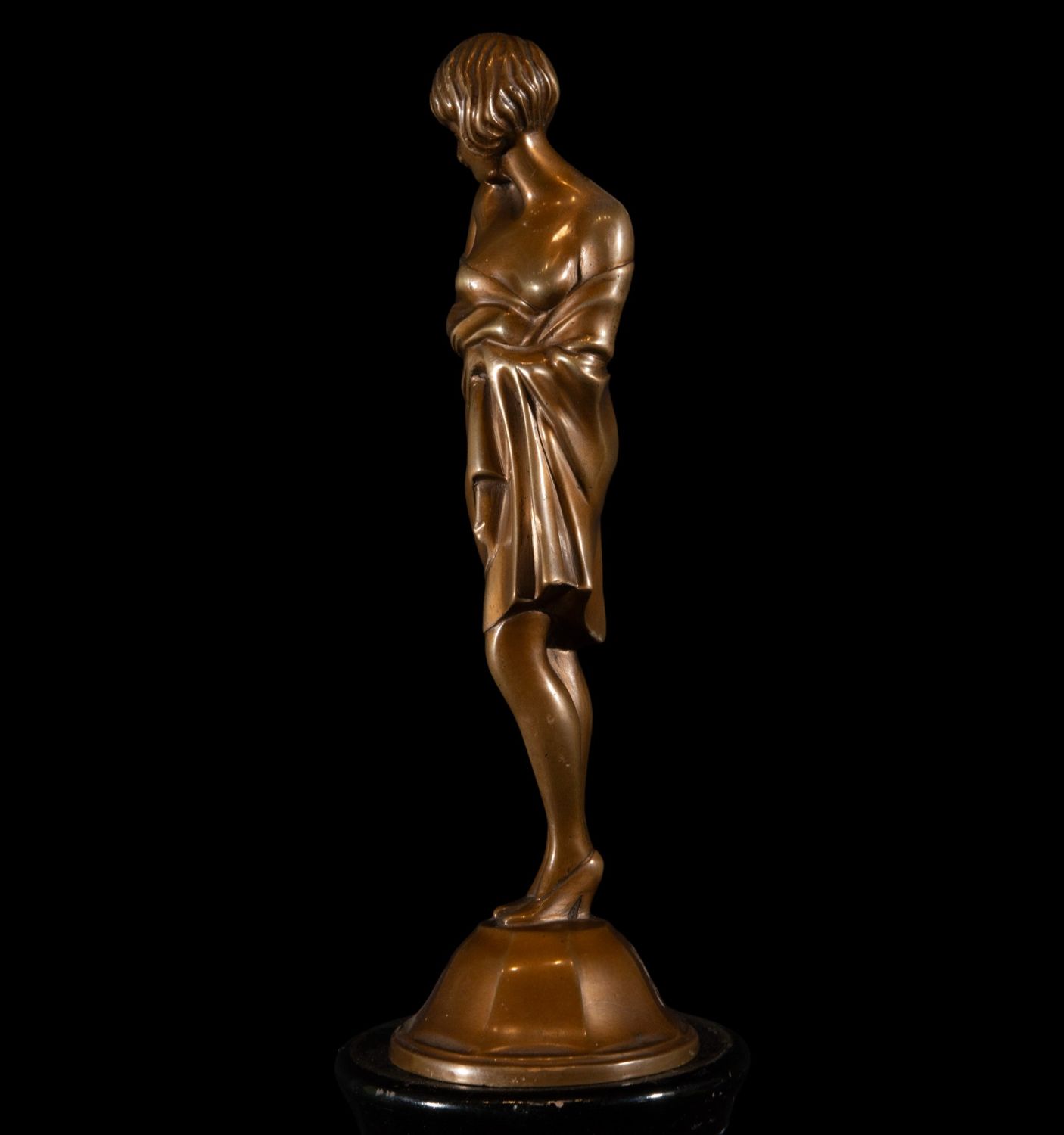 Art Deco Bronze Dancer, 1920s - Image 5 of 7