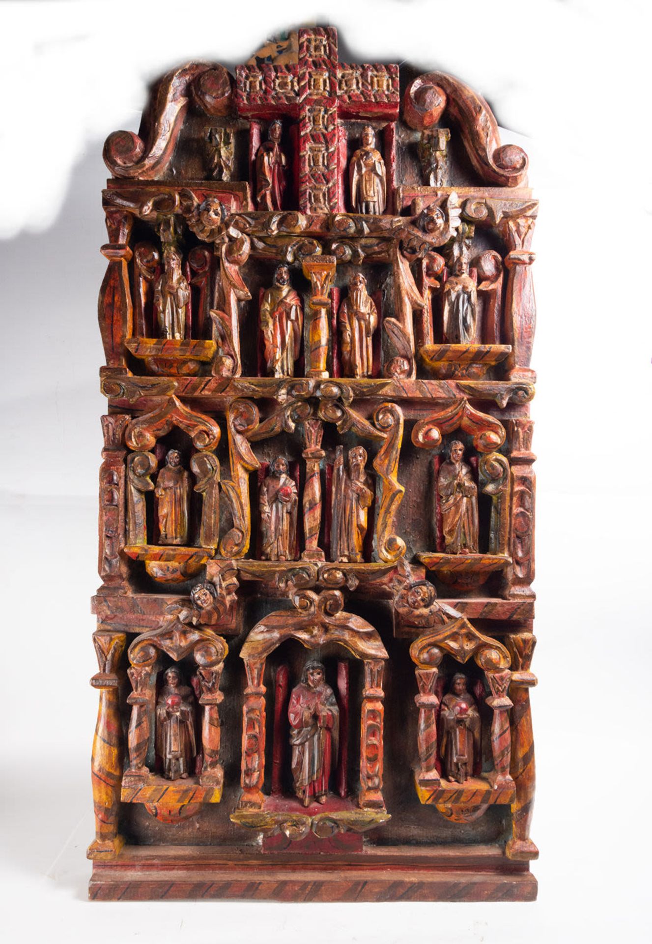 Rare Novohispanic Portable Altar, Novohispanic colonial school from the 18th - 19th century