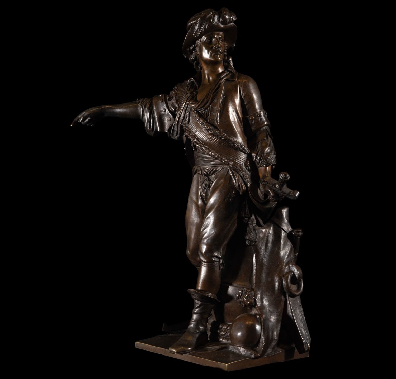 Pirate Barbarossa in Bronze Grand Tour, 19th century - Image 3 of 11