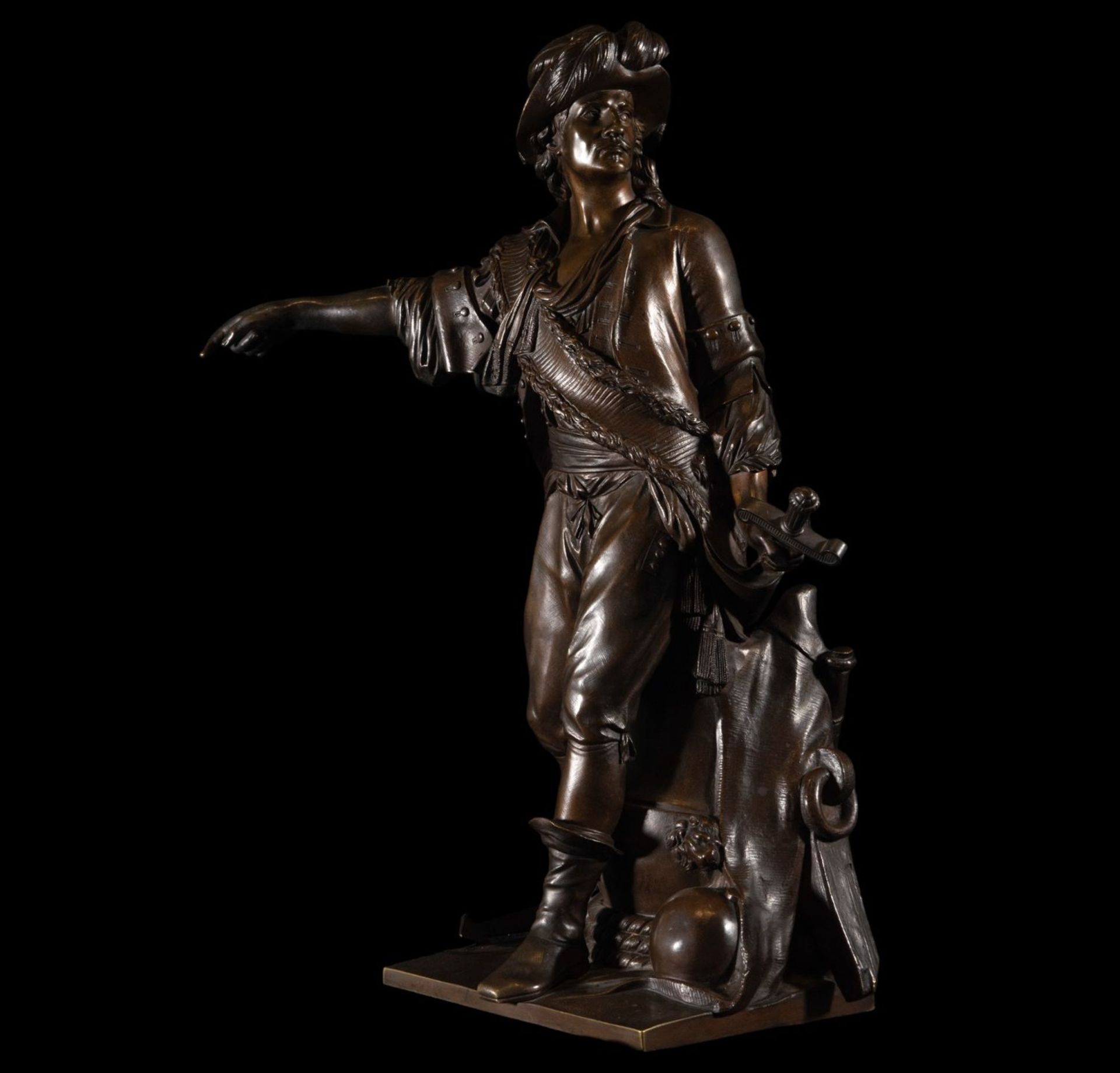 Pirate Barbarossa in Bronze Grand Tour, 19th century - Bild 3 aus 11