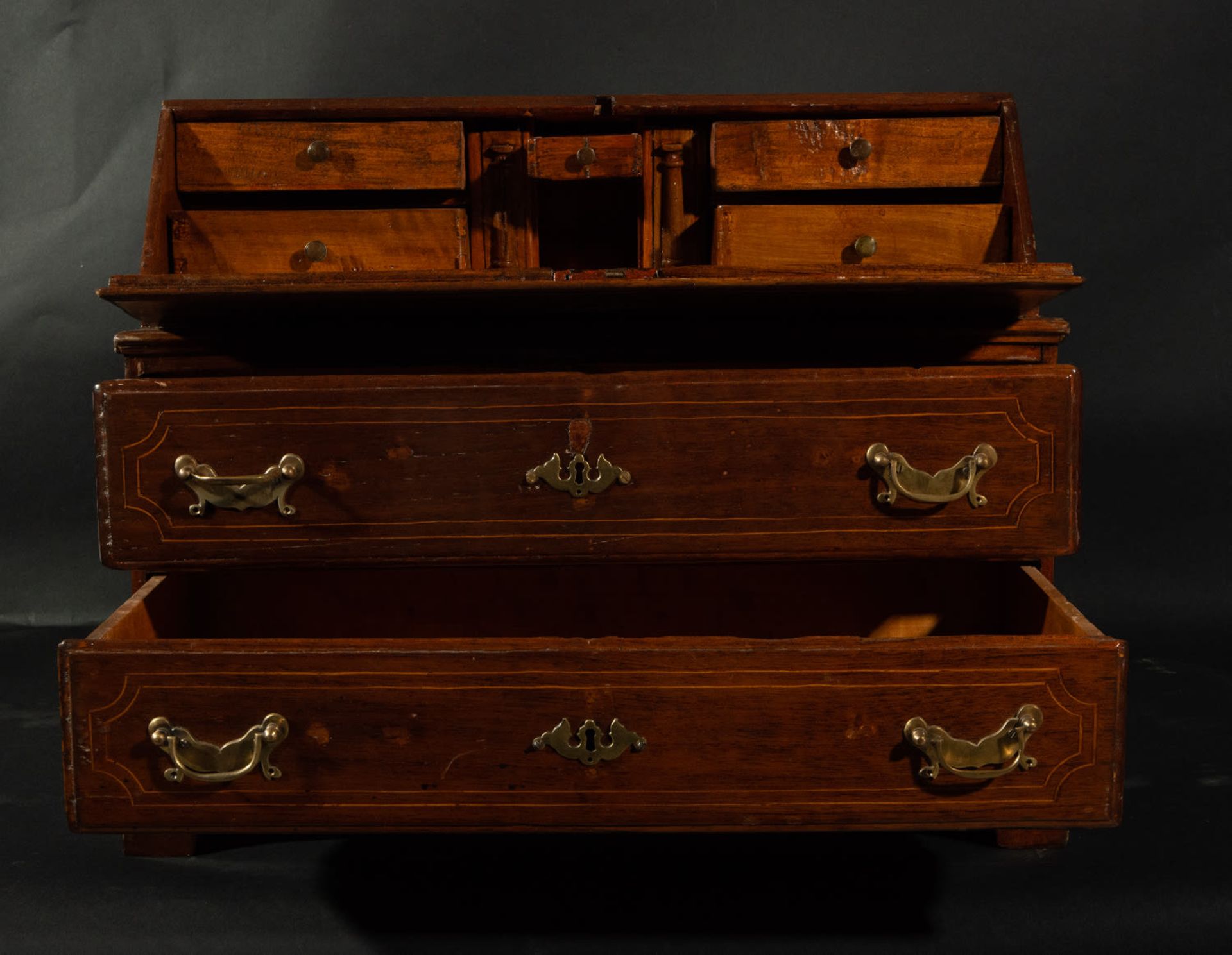 Small English homegrown desk in mahogany, early 19th century - Bild 2 aus 5