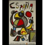 Poster, Joan Miró, World Cup Spain 1982