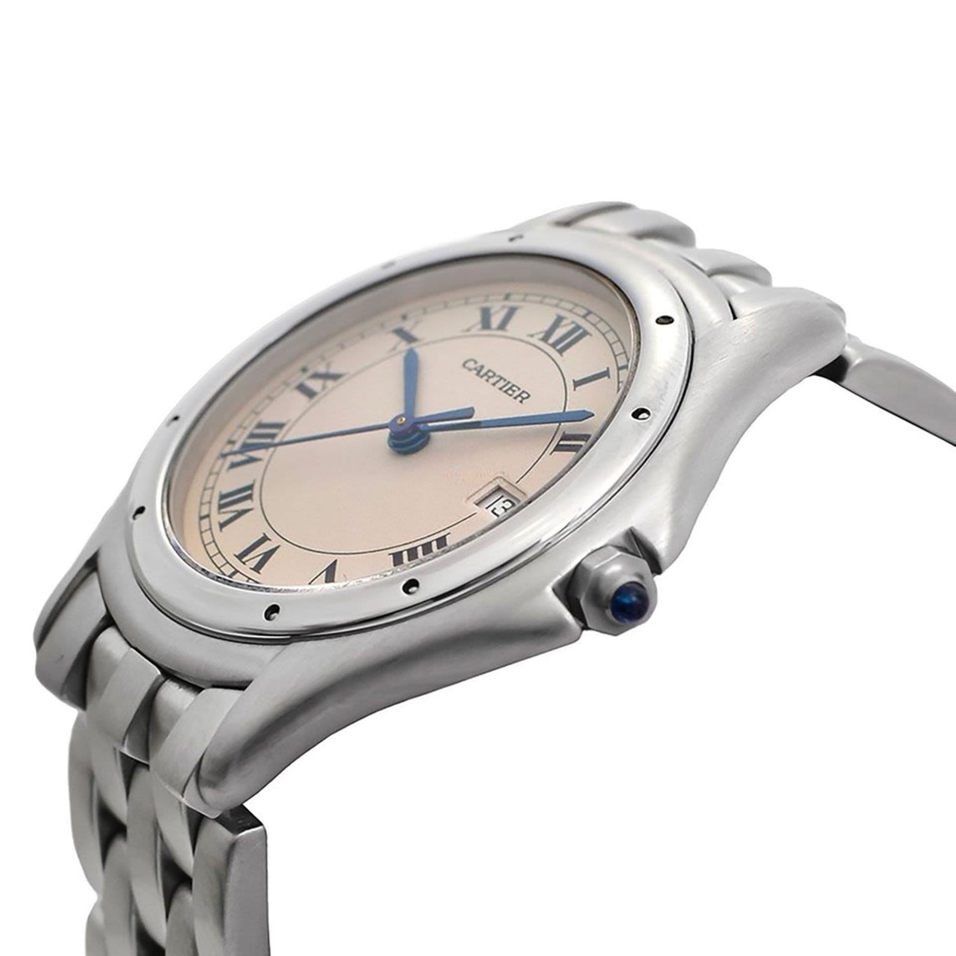 Cartier Cougar cadet wristwatch in steel ivory dial - Image 2 of 5