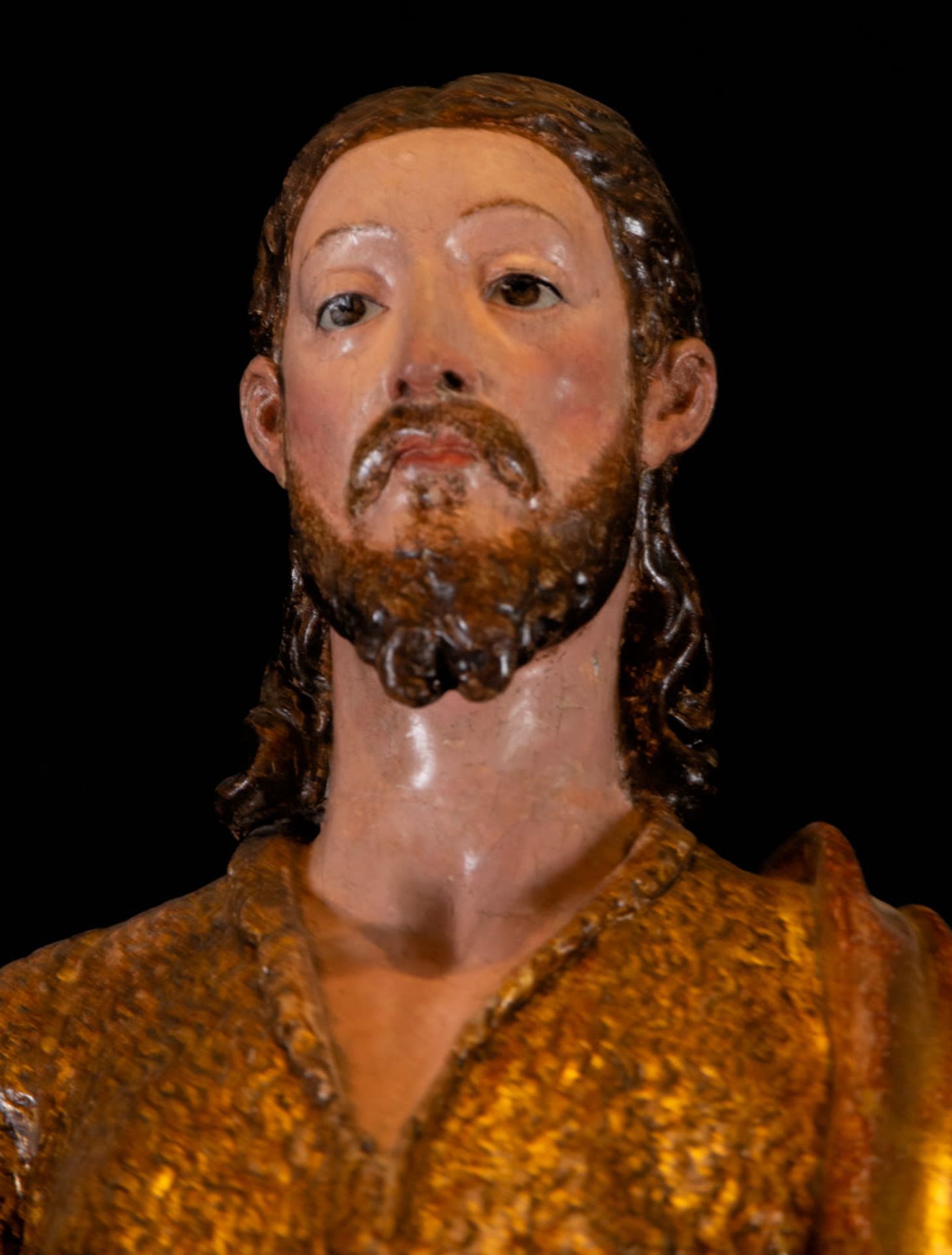 Large sculpture of Saint John the Baptist, Castilian school, 18th century - Bild 2 aus 5