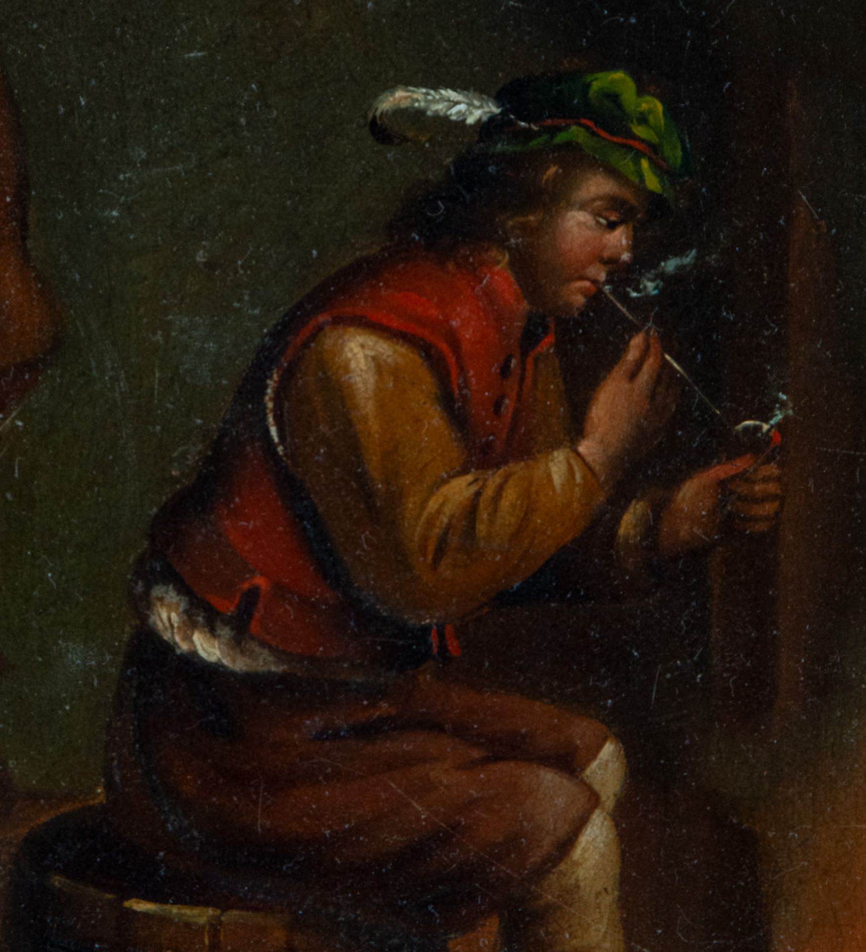 Flemish Copper "The Smoker", 17th - 18th century - Image 3 of 4