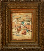 Bullfighting Festival, signed MO Delgado, Spanish school of the 19th - 20th century