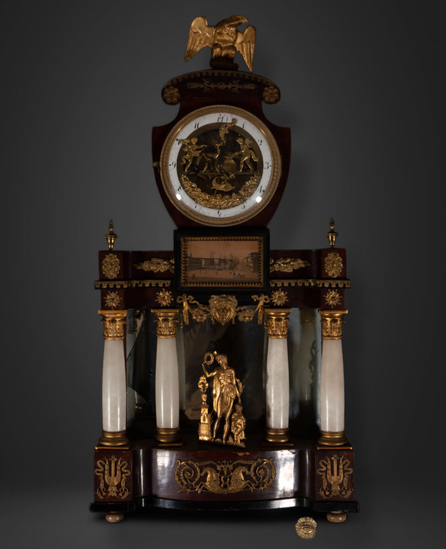 Large and Exquisite Bilderrahmen Table Clock with Automata from the late 19th century, Austria - Bild 2 aus 15