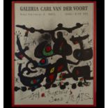 Poster from the National Museum of Contemporary Art dedicated to Joan Miró, July 1983