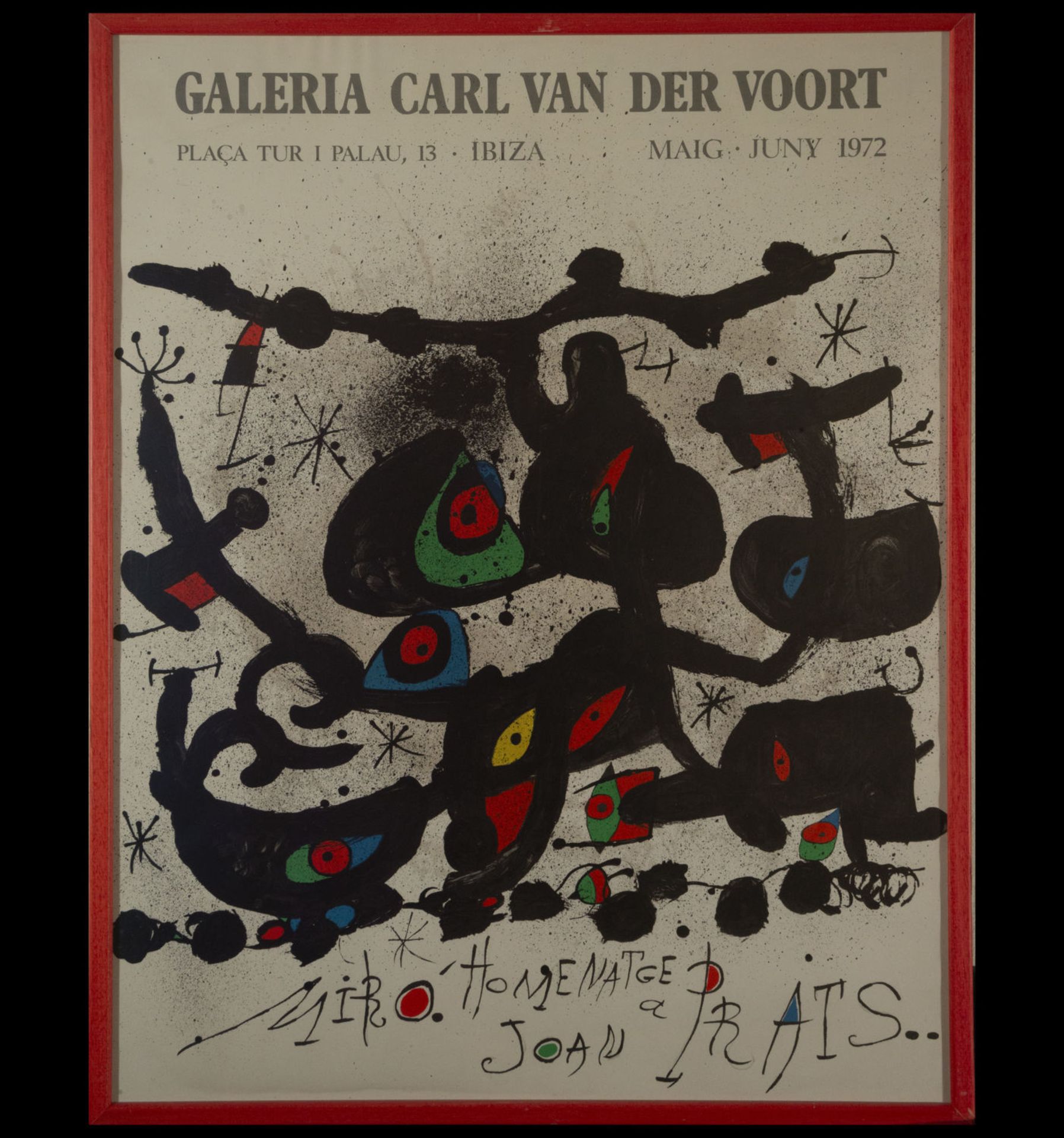 Poster from the National Museum of Contemporary Art dedicated to Joan Miró, July 1983