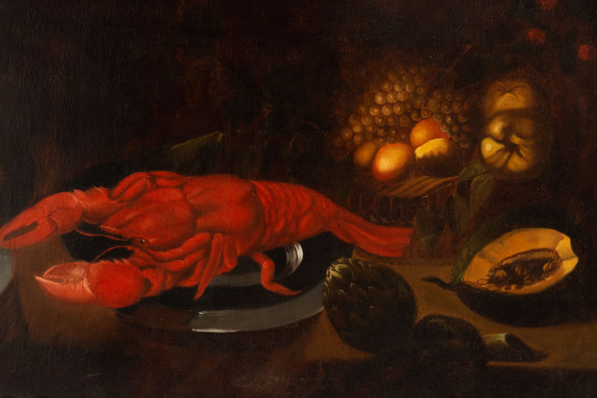 Still Life with Fruit and Lobster, 17th century Dutch school - Bild 3 aus 7