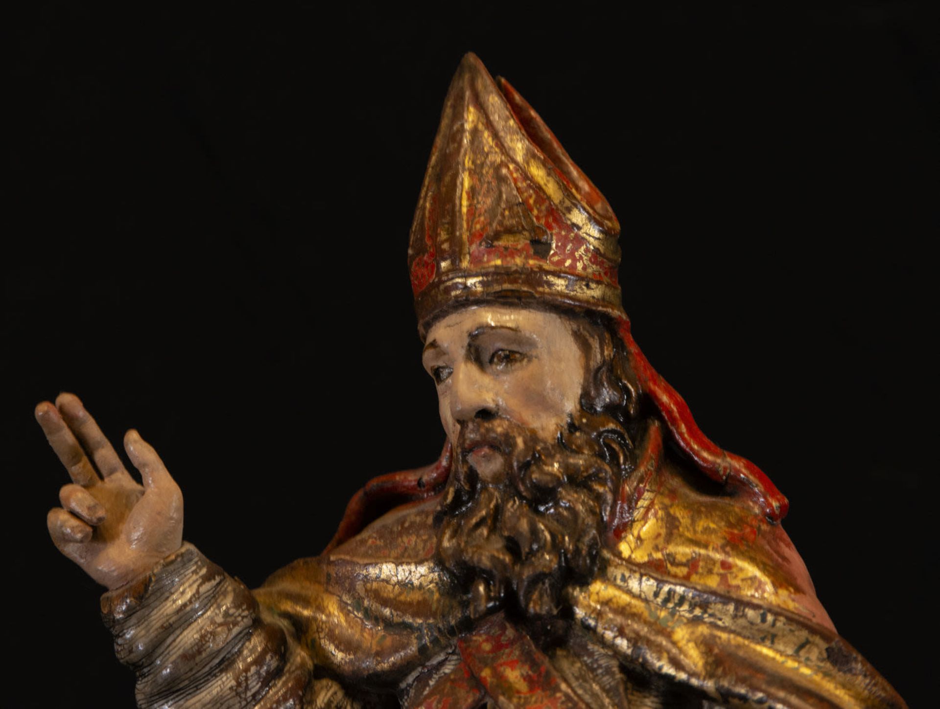 Sculpture of Saint Nicholas of Bari, 17th century - Image 4 of 6