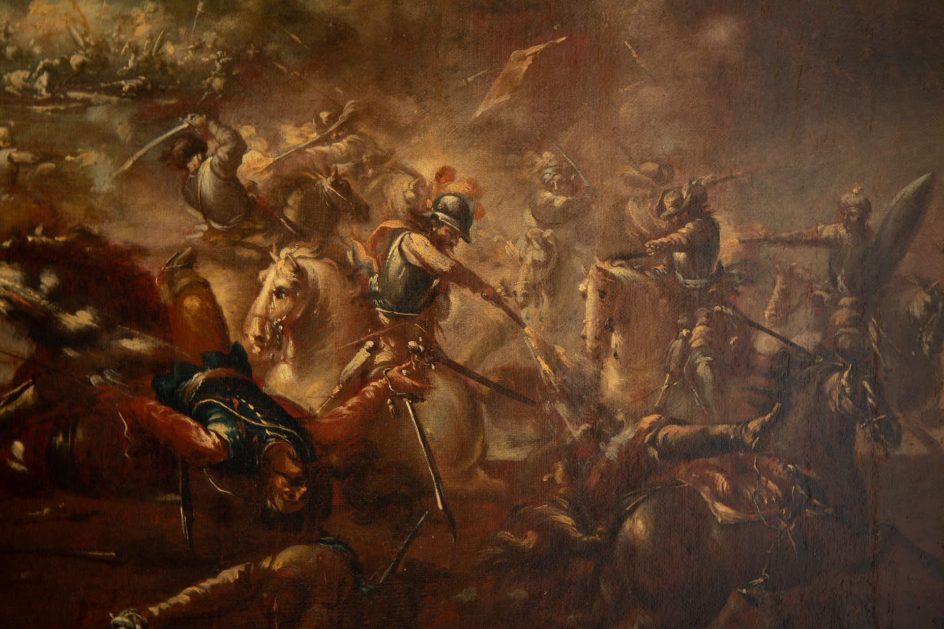 Pair of Scenes from the Battle of Vienna, Italian school of the XVII - XVIII centuries - Image 7 of 13