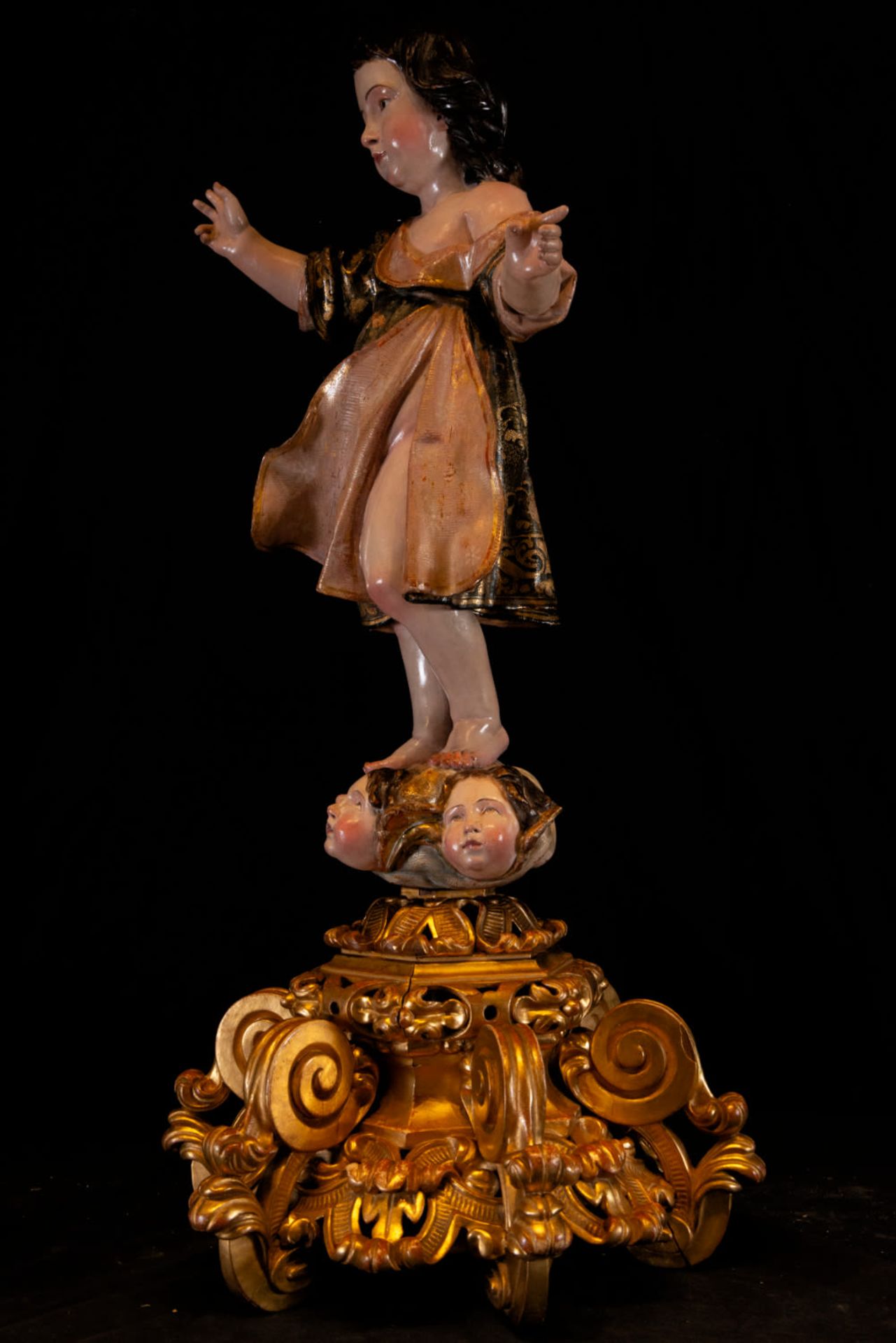 Enfant Jesus in Glory - Attributed to Luisa Roldán (Sevilla, 1652 - Madrid, 10 de enero de 1706) - Image 6 of 9