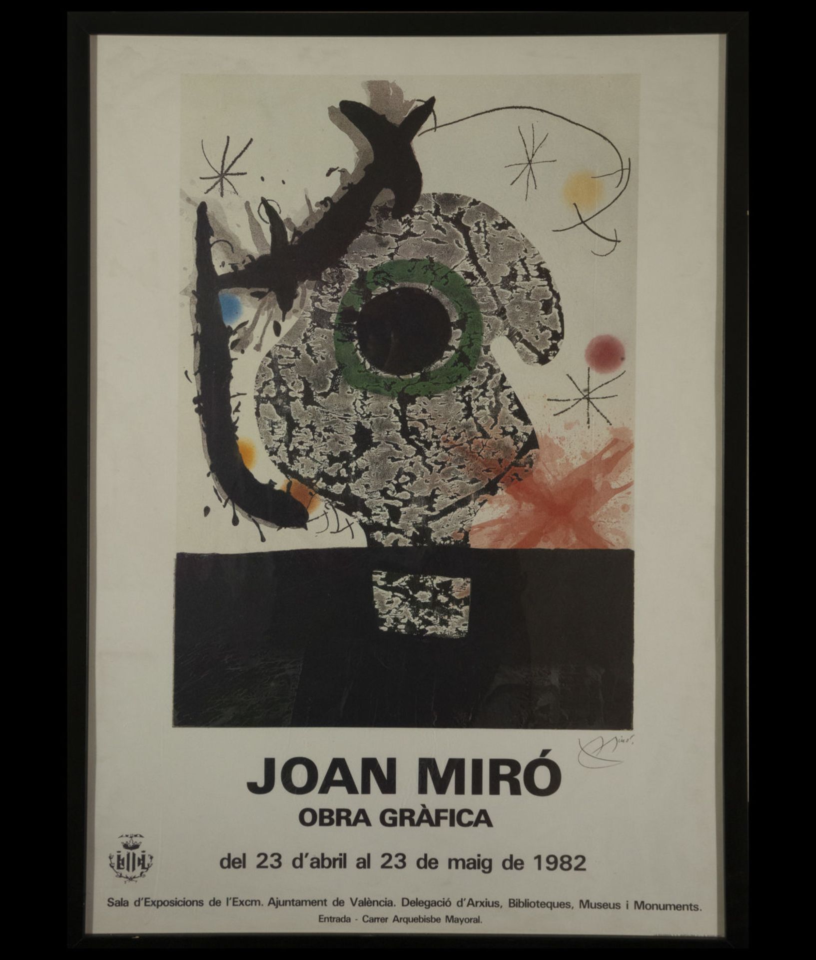 Poster, Joan Miró (Barcelona, ​​1893-Palma de Mallorca, 1983), 20th century