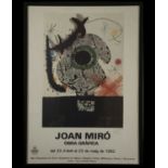 Poster, Joan Miró (Barcelona, ​​1893-Palma de Mallorca, 1983), 20th century