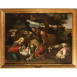 Adoration of Shepherds, Tomás Martínez, 17th century Spanish school