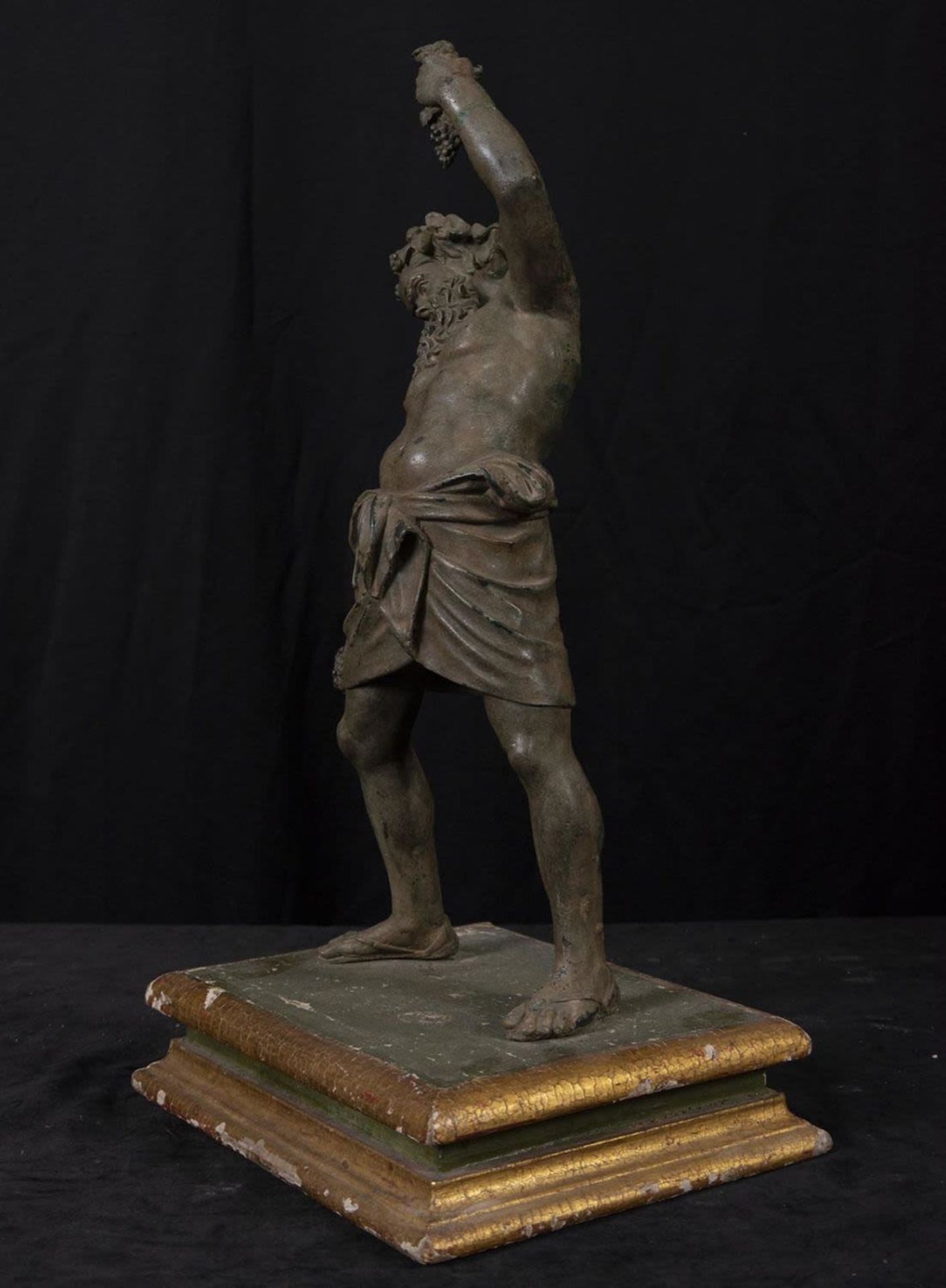 God Bacchus, following models of Classical Rome, Neapolitan foundry from the 19th century - Bild 3 aus 6