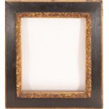 17th Century Baroque Distinguished Black and Giltwood Spanish Frame, 17th century