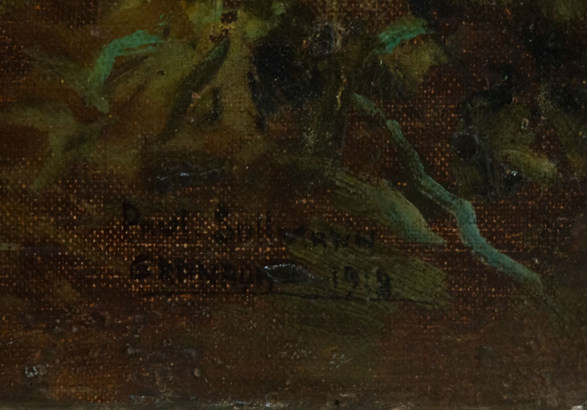 Caravan of Zingaros, signed and dated Paul Sulmans 1919, oil on canvas - Image 4 of 6