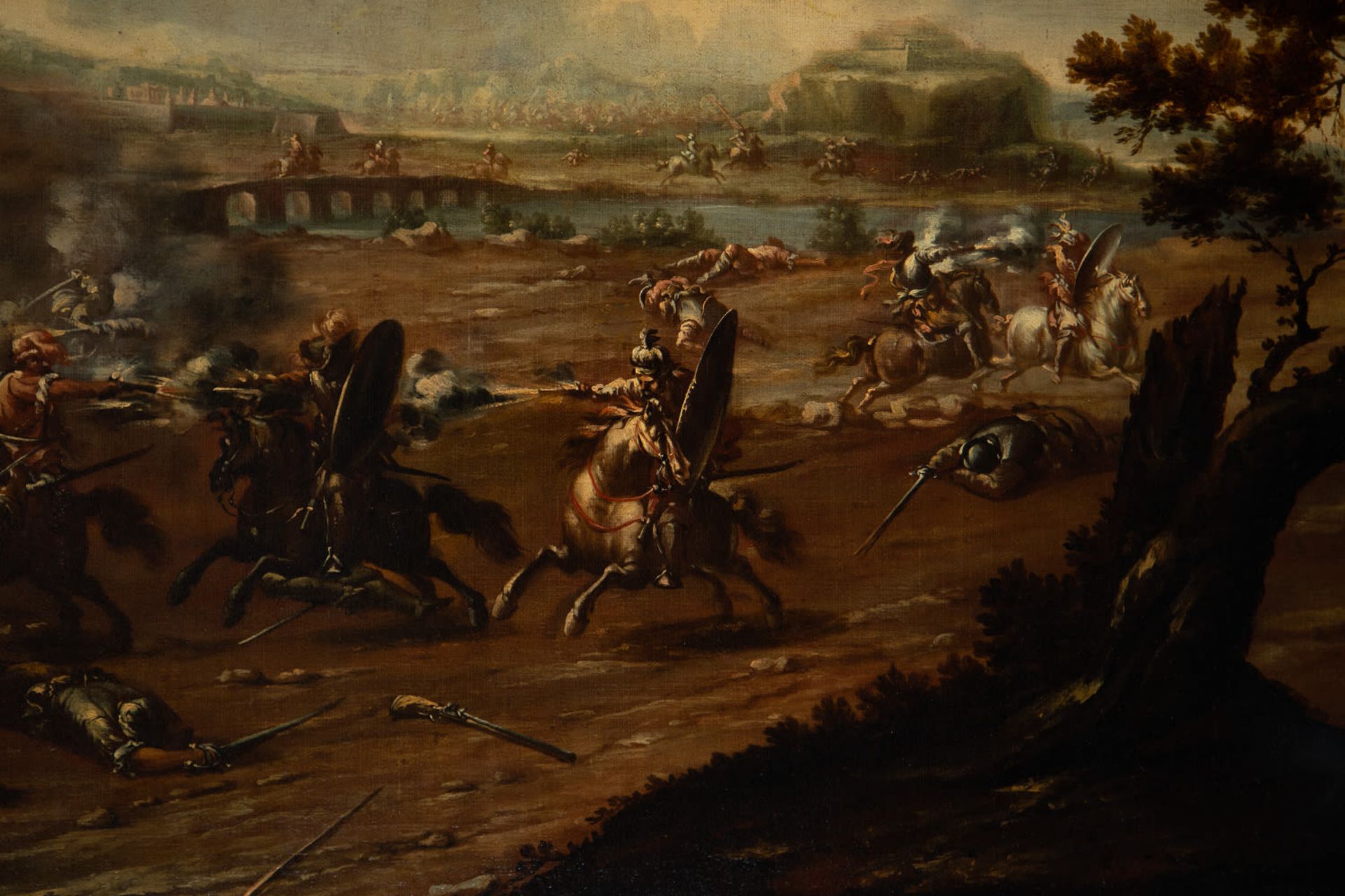 Pair of Scenes from the Battle of Vienna, Italian school of the XVII - XVIII centuries - Image 13 of 13
