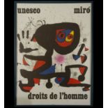 Poster, Joan Miró (Barcelona, ​​1893-Palma de Mallorca, 1983), 20th century