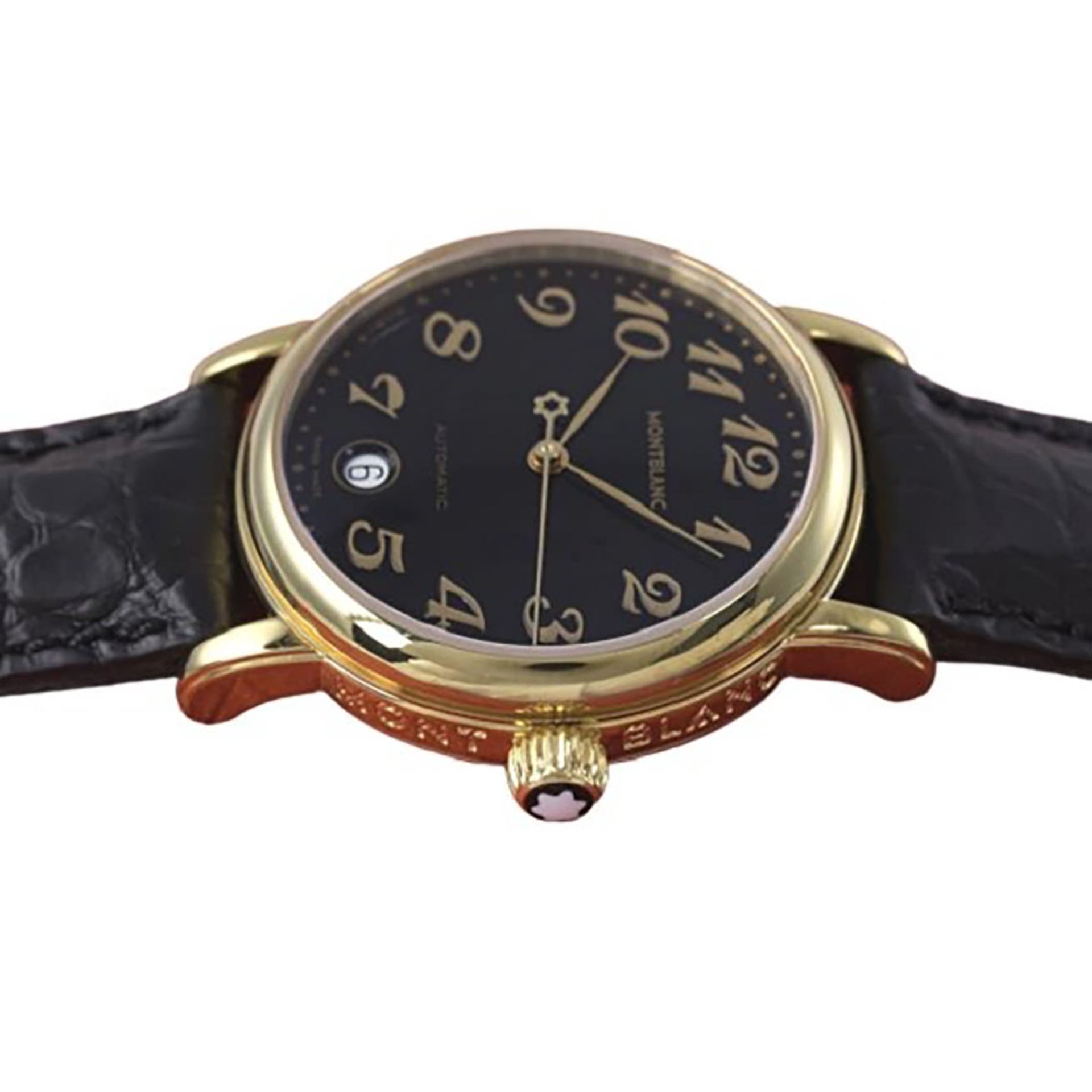 Montblanc Meisterstuck 36mm black dial wristwatch - Bild 8 aus 8