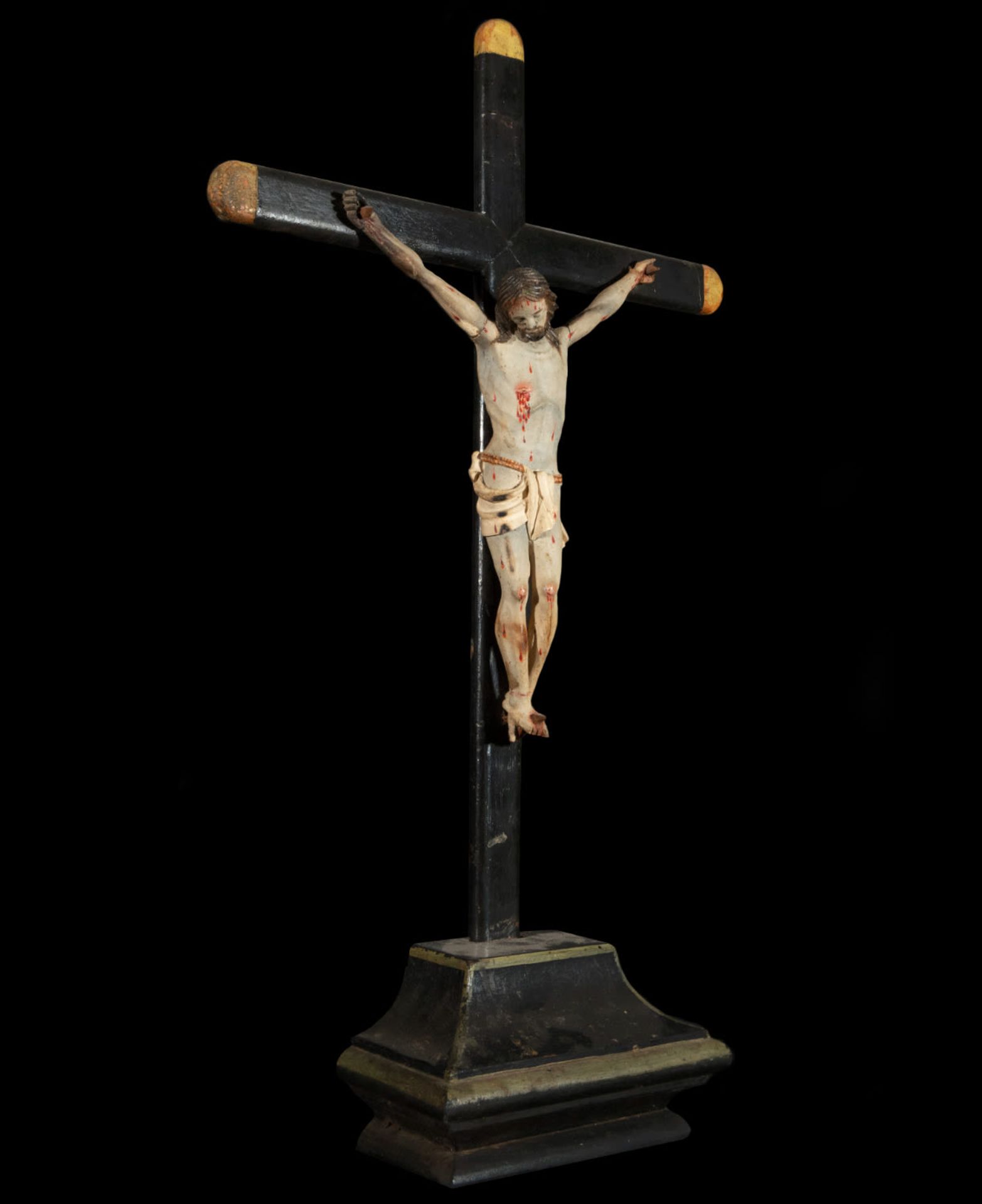 Expiring Filipino Christ in polychrome wood, 19th century Philippine colonial school - Bild 6 aus 8