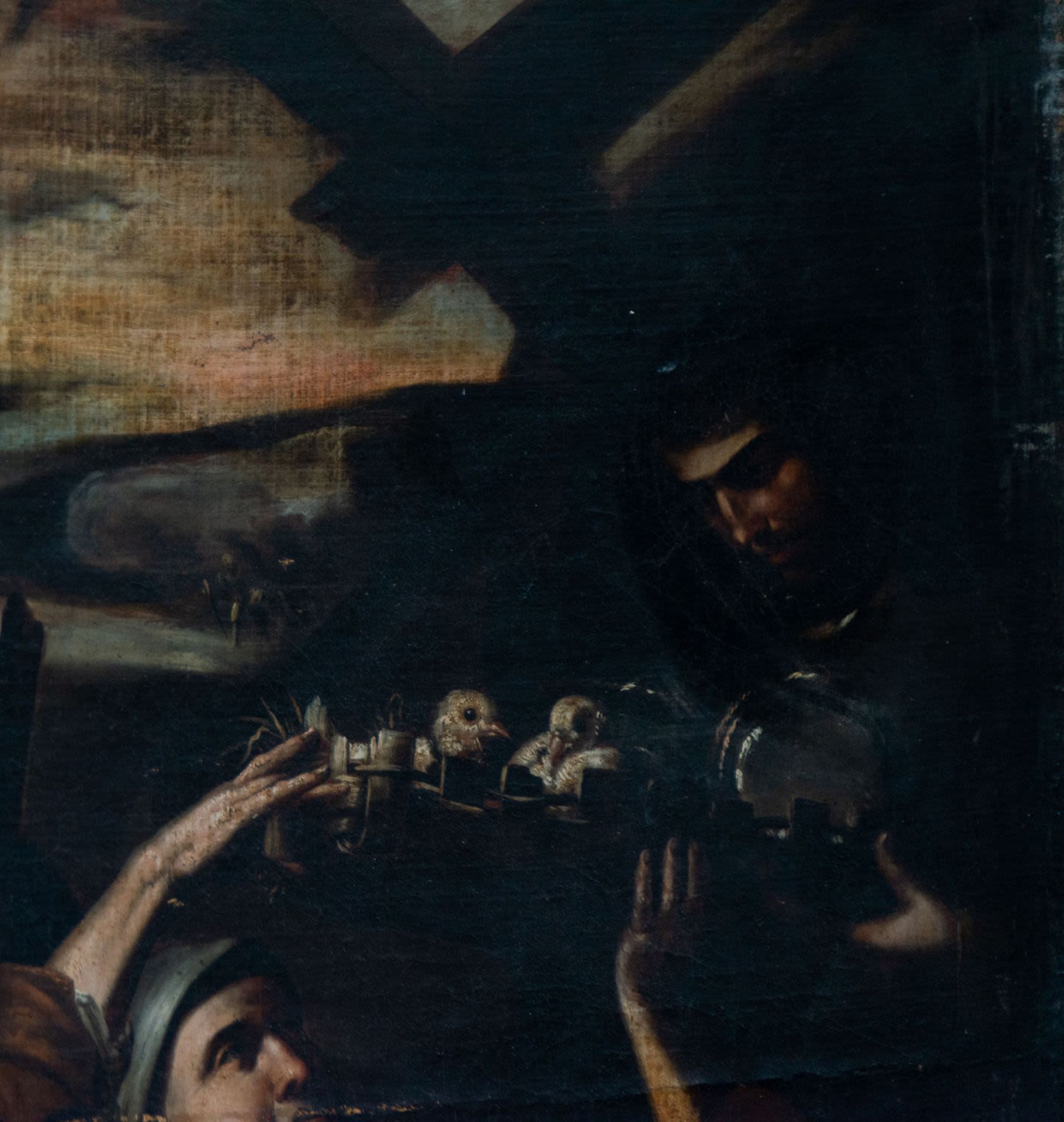 Very important Adoration of the Shepherds, workshop version of José de Ribera, Neapolitan school of  - Image 4 of 9